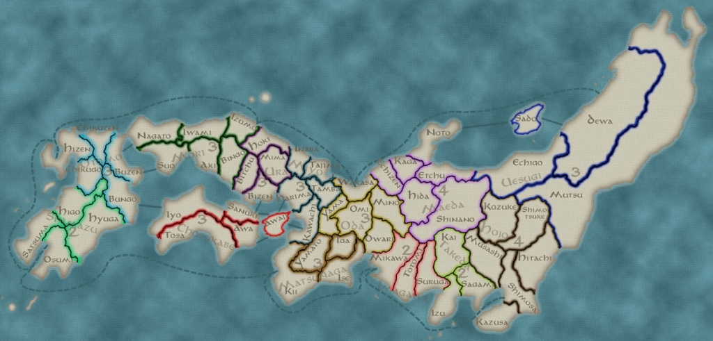Shogun Total War Campaign Map 